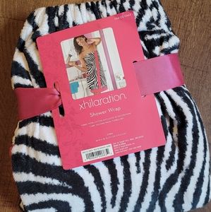 Zebra shower wrap